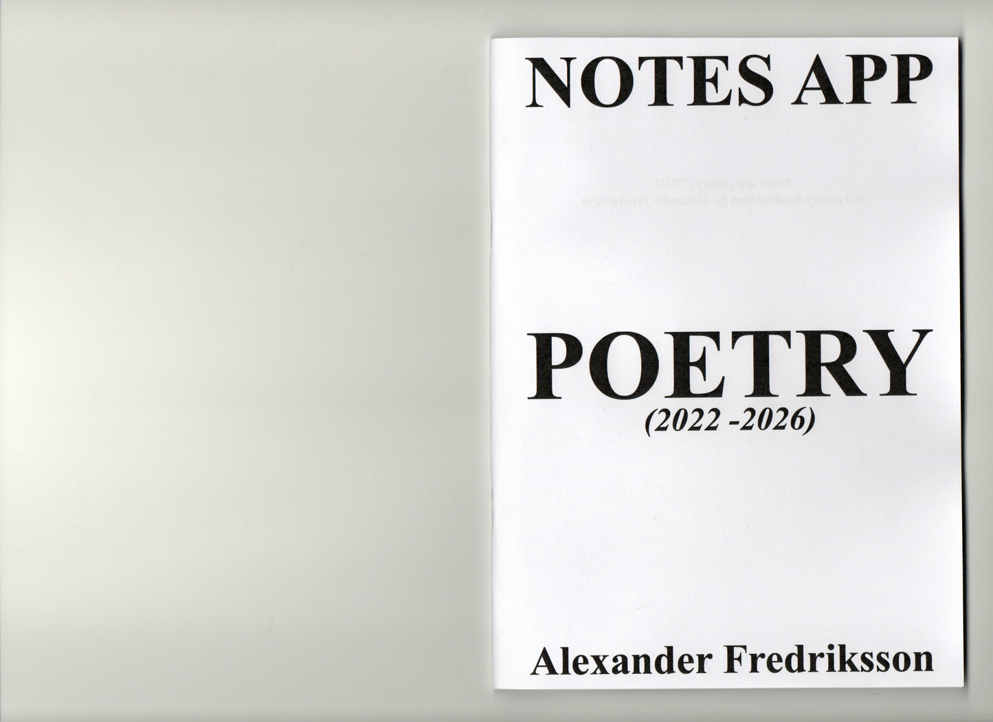 NOTES APP POETRY